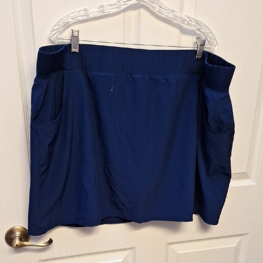 Reel Legends Blue Skort with Pockets Size 3X. Like New